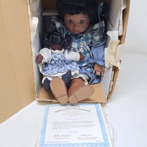 Vintage “Amber” Porcelain Doll by The Ashton-Drake Galleries Box and COA