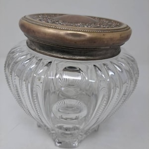 Vintage Glass Tobacco Jar