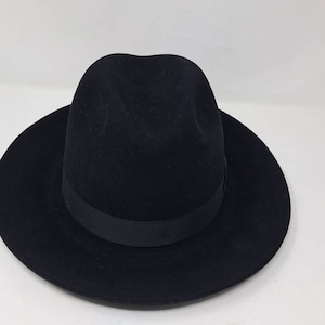 Vintage Royal Deluxe Stetson Key Club Hat  7 Black