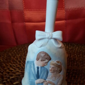 Norman Rockwell - Bride and Groom - 50th Anniversary - Collectible Bell - 1982