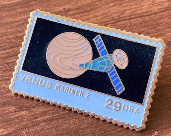 Venus Stamp Pin - Mariner 2 Replica USPS Enamel Pin