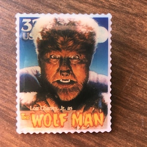 Universal Monsters The Wolf Man Stamp Pin - Lon Chaney, Jr.