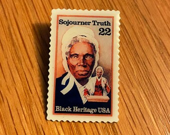 Sojourner Truth Stamp Pin // US Postal Service replica // Black Heritage // Great Black Voices // Enamel Pin