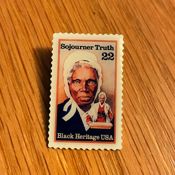 Sojourner Truth Stamp Pin // US Postal Service replica // Black Heritage // Great Black Voices // Enamel Pin