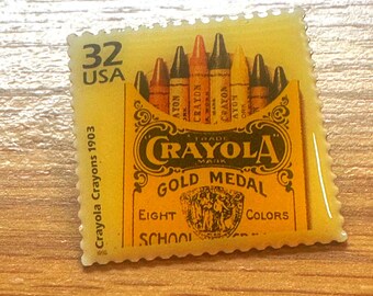 Crayola Crayons Stamp Pin