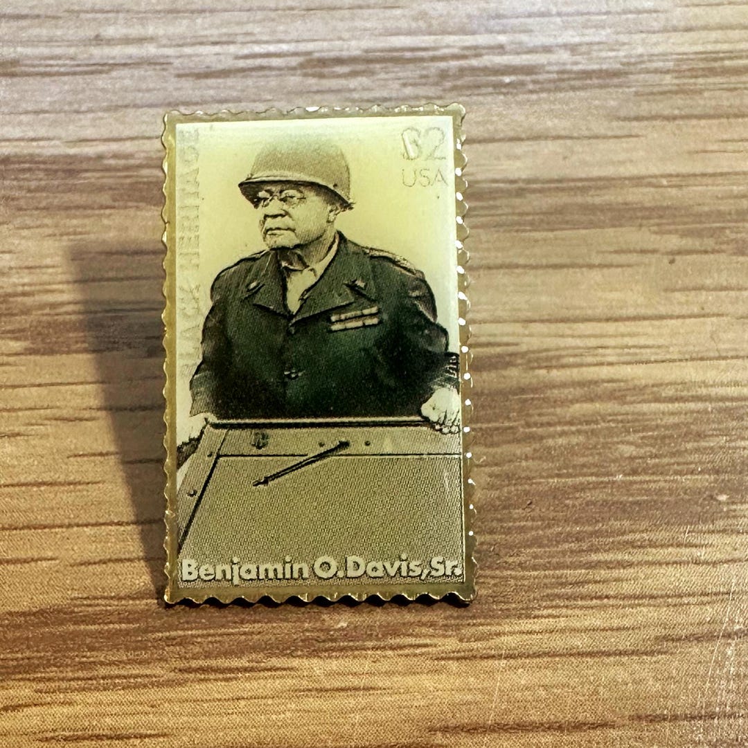 Benjamin O. Davis Sr Stamp Pin - 1997 Mcdonalds African American ...