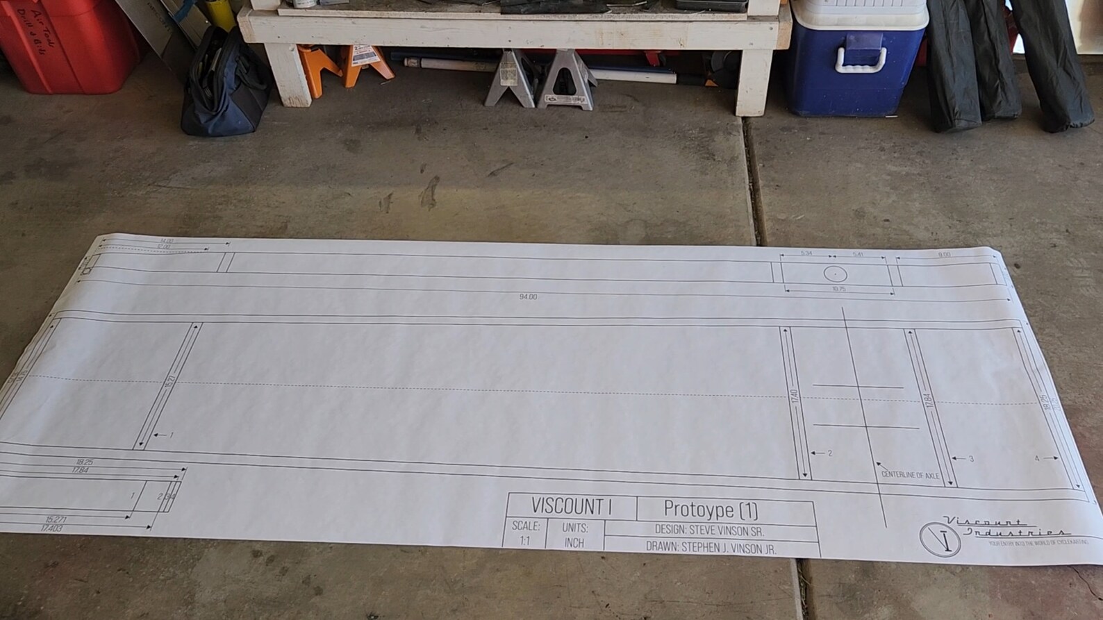 Cyclekart Frame Plan Full Scale Digital Download PDF Etsy