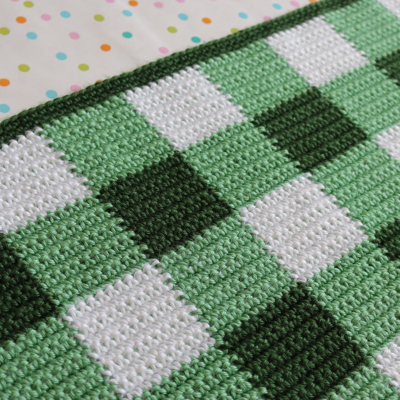 Gingham Chenille Blanket main image 1