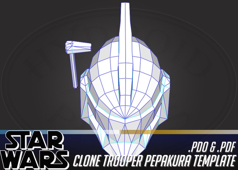 Cosplay Clone Trooper Helmet Pepakura Template .PDO .PDF - Etsy Canada