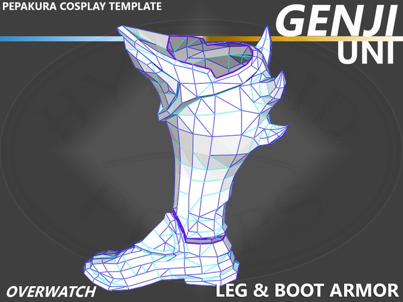 Genji oni skin pepakura Genji oni skin pepakura