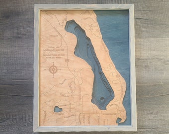 Cedar Lake Bathymetric Map