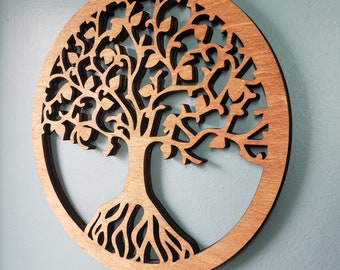 Tree Of Life Wood Wall Art The Grain Attraction