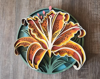 Lily Flower 3d Wall Art