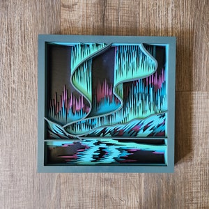 Northern Lights Layered Wall Art