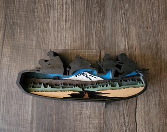 River Raft 3d Layered Wall Art