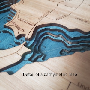 Walled Lake Bathymetric Map image 4