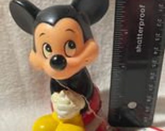 Vintage Mickey Mouse Rubber Toy