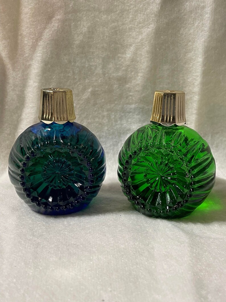 Set of TWO Vintage Avon Christmas Ornament Bottles Etsy