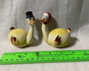 Vintage Goose Salt and Pepper Shakers