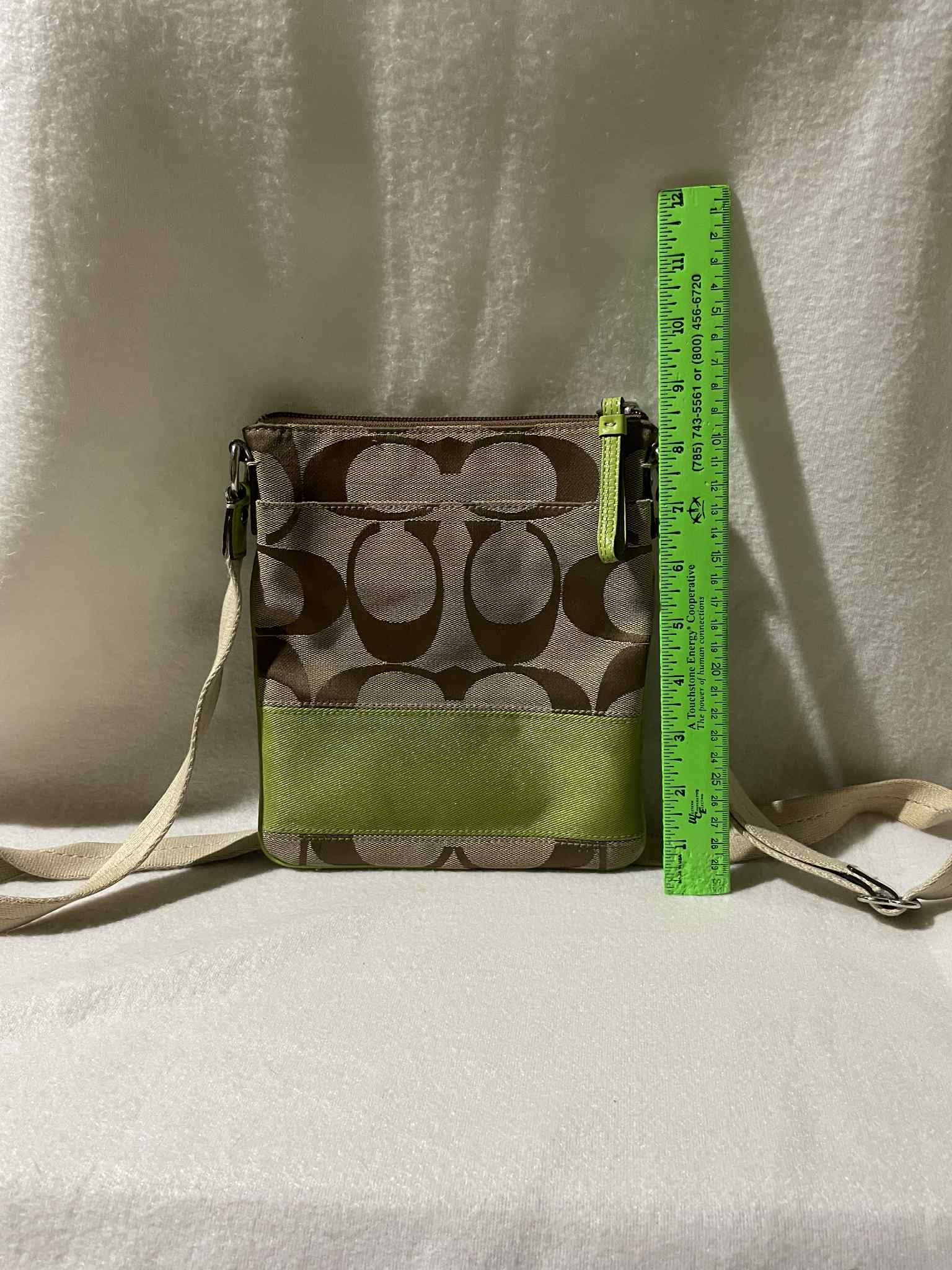 希少✨Vintage Coach Handbag Green Signature 希少✨Vintage Coach Handbag Green Signature 【公式通販】