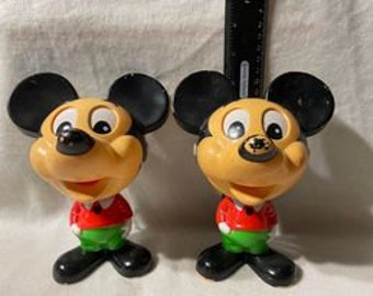TWO Mickey Mouse Talking Chatter Chum Pull String Toy