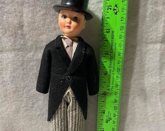 Vintage Gentleman Doll with Tophat