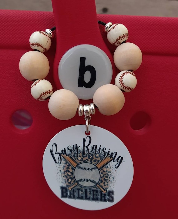Busy Raising Ballers Baseball Bag Tag. Baseball Bag Charm Etsy