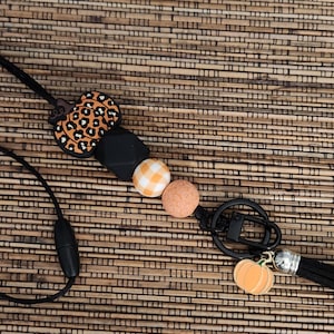 Fall Pumpkin Badge Lanyard