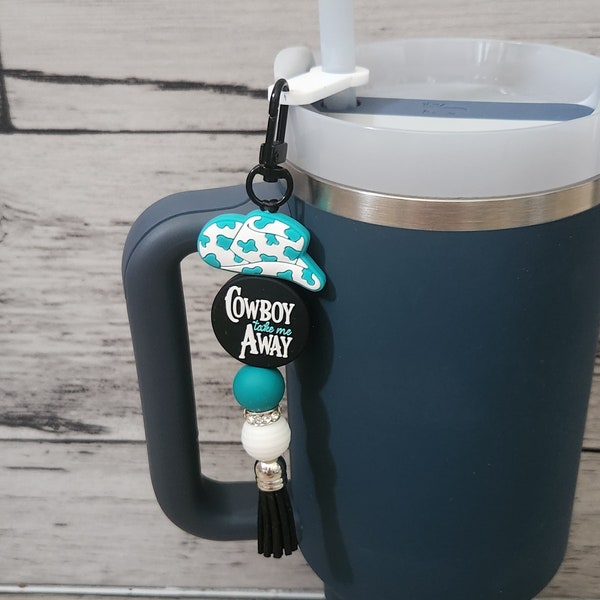 Cowboy Take me Away Tumbler Charm Accessory