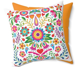 Cozumel Spun Polyester Square Pillow | Handmade Decorative Cushion | Etsy