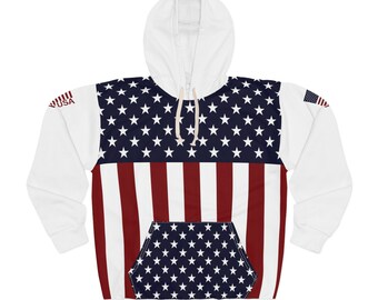 Unisex Pullover Hoodie Patriot USA Design by Zaboni | Etsy Premium