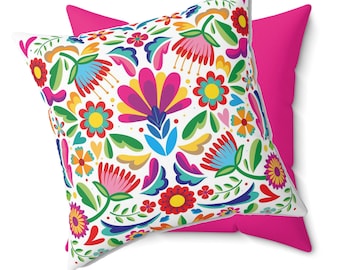 Cancun Spun Polyester Square Pillow | Handmade Decorative Cushion | Etsy