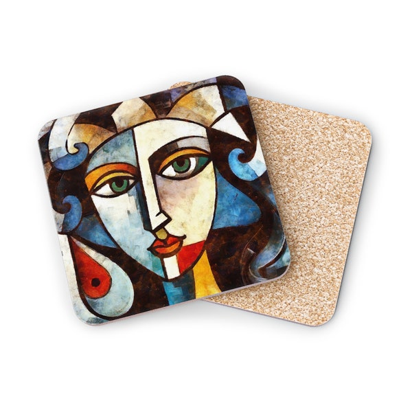 Art Coasters voor elke dag - "Lola" - meesterwerk | Zaboni's digitale kunst op Etsy
