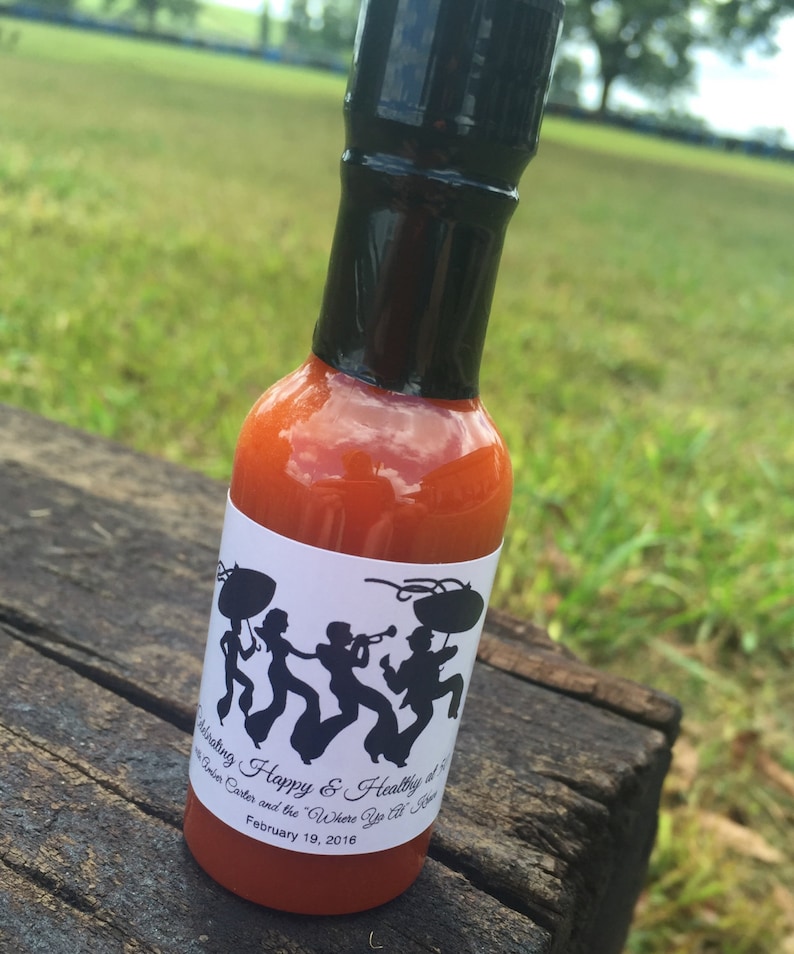 Birthday Party Favors Mini Hot Sauce Bottles Etsy UK