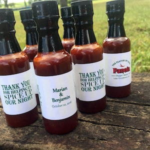 Hot Sauce Wedding Favors image 1