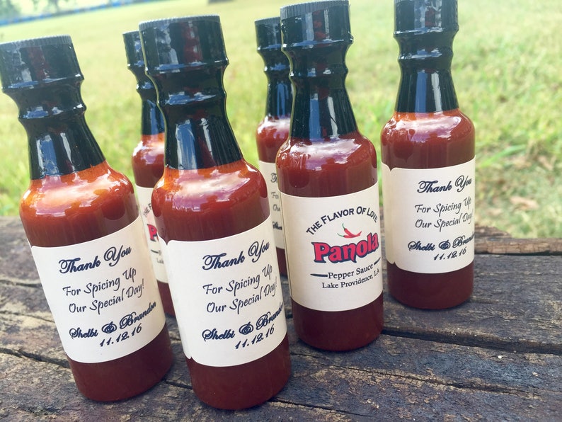 Hot Sauce Wedding Favors Etsy