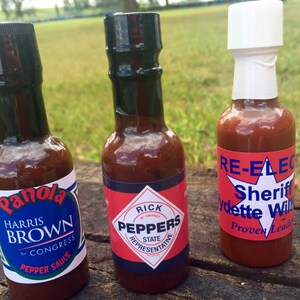 Election Campaigns - Mini Hot Sauce Bottles