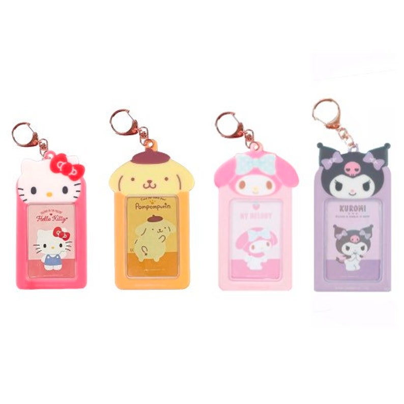 Sanrio My Melody Kuromi Photocard Holder Keychain Etsy Hong Kong