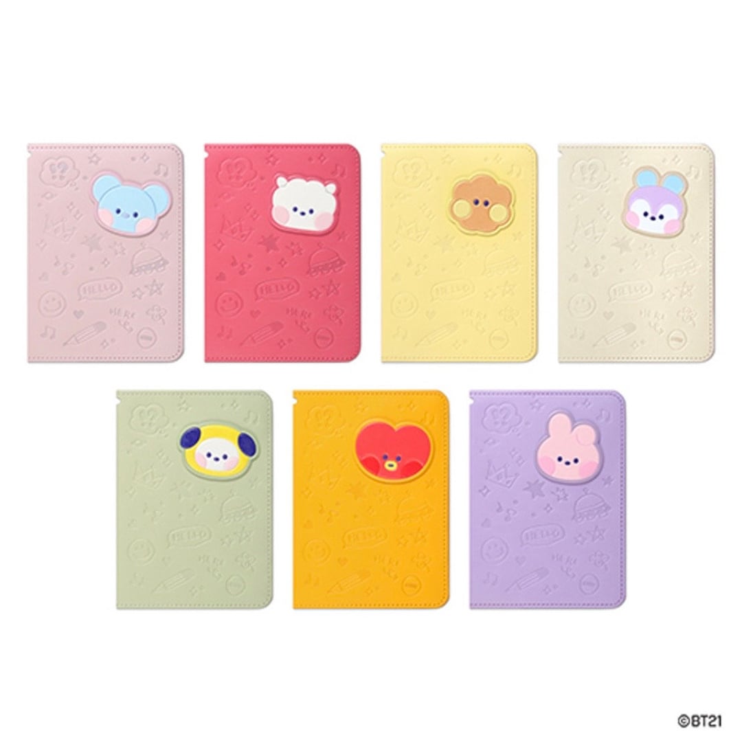 BT21 Minini Leather Patch Passport Cover Etsy