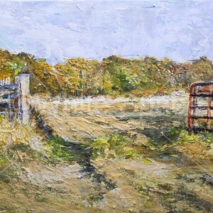 REPRINT / Original farm landscape painting (acrylic)