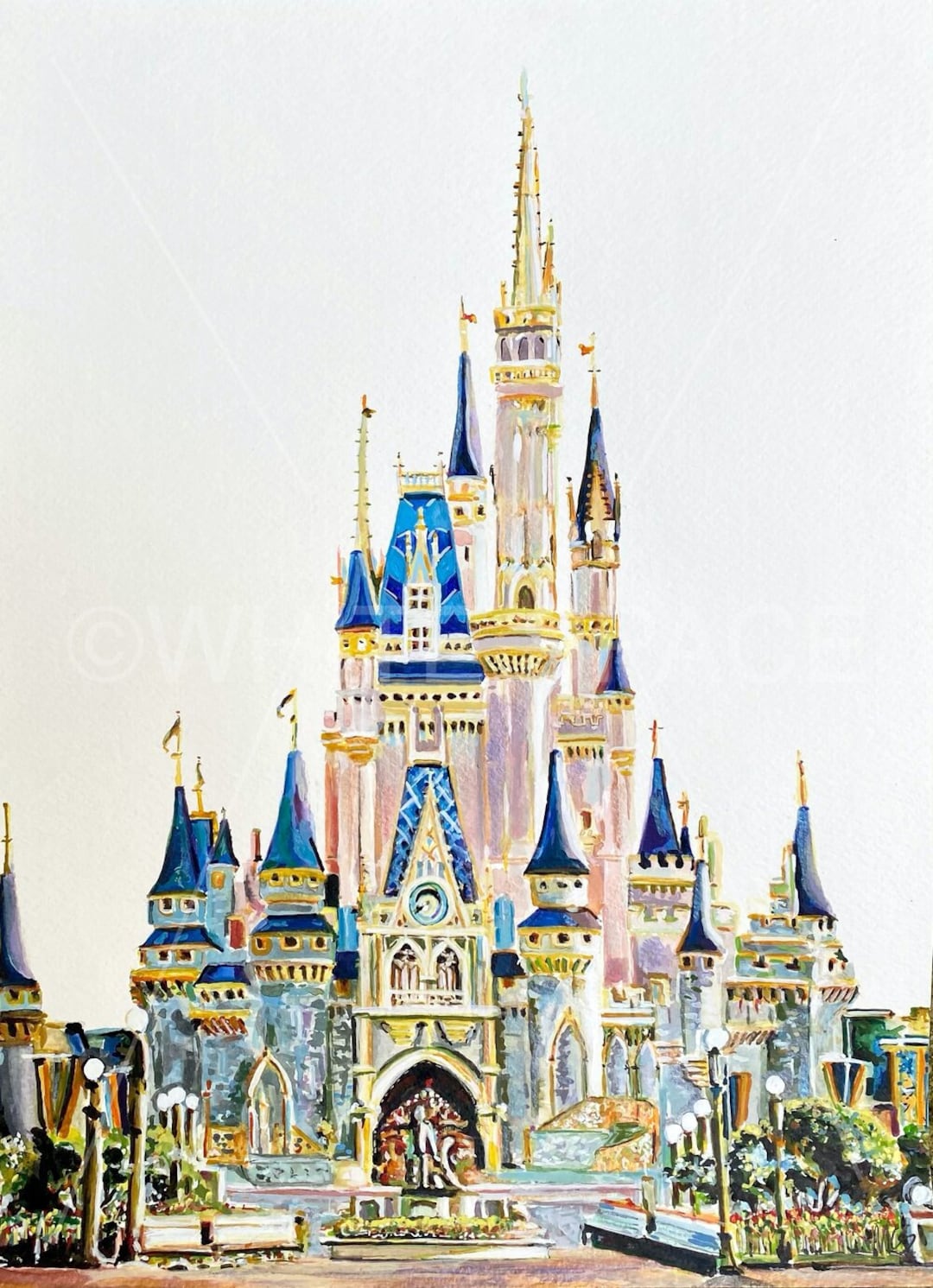 ディズニー シンデレラ WDW 絵画 キャンバスアート イラスト