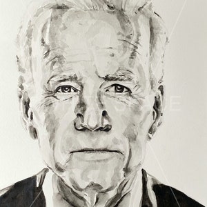 REPRINT / Original President Joe Biden painting (watercolor)