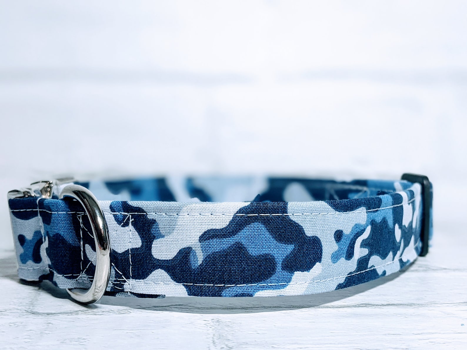 Blue Camo Dog Collar Blue Camouflage Dog Collar Gray Camo Etsy