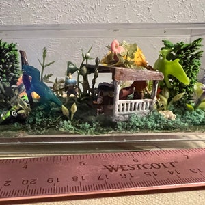 Miniature Jurassic Park Diorama