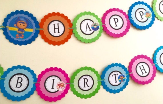Team Umizoomi Birthday Banner Team Umizoomi Party Etsy