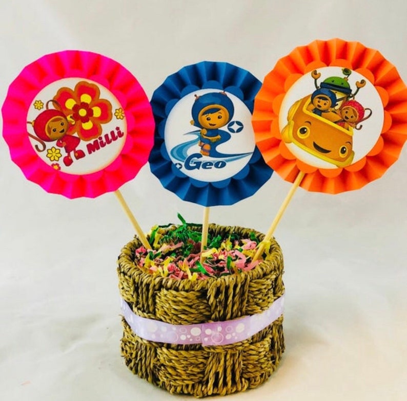 3 Team Umizoomi Birthday Centerpieces Team Umizoomi Party Etsy