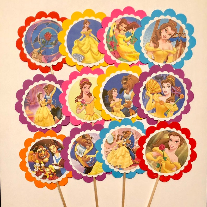 12 Beauty And The Beast Birthday Decor Beauty And The Beast Etsy