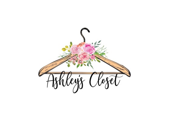 Hanger Logo Apparel Logo Clothes Logo Ropa Logo Floral | Etsy