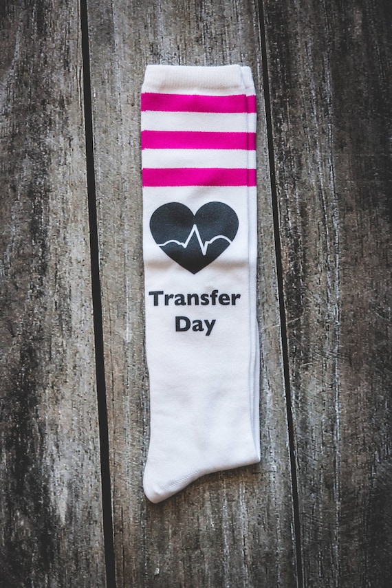 Items similar to IVF Embryo Transfer Day Socks, Infertility Socks on Etsy