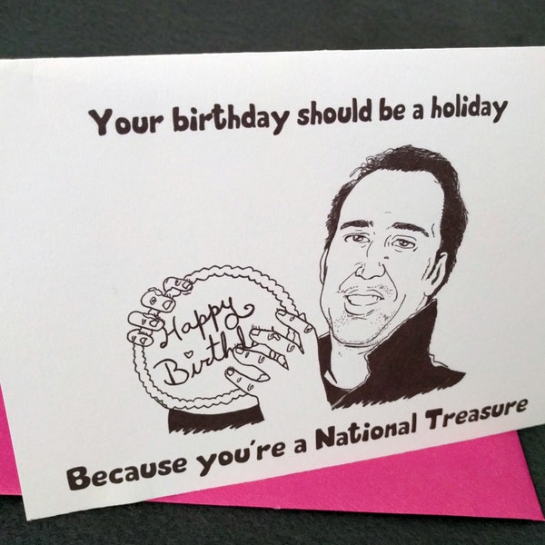 January 7th - Nicolas Cage - Born on Your Birthday Card
